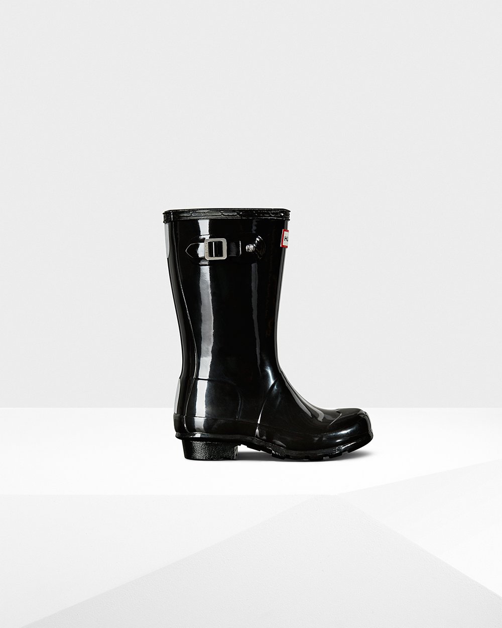 Kids Hunter Original Big Gloss - Rain Boots Black - 8670-FJLGS